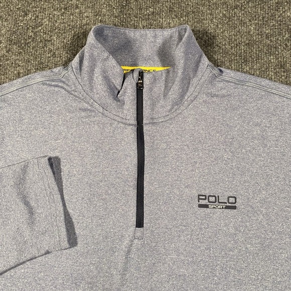 Polo Sport Ralph Lauren Performance 1/4 Zip Pullover Mens Medium Lightweight - Picture 1 of 8